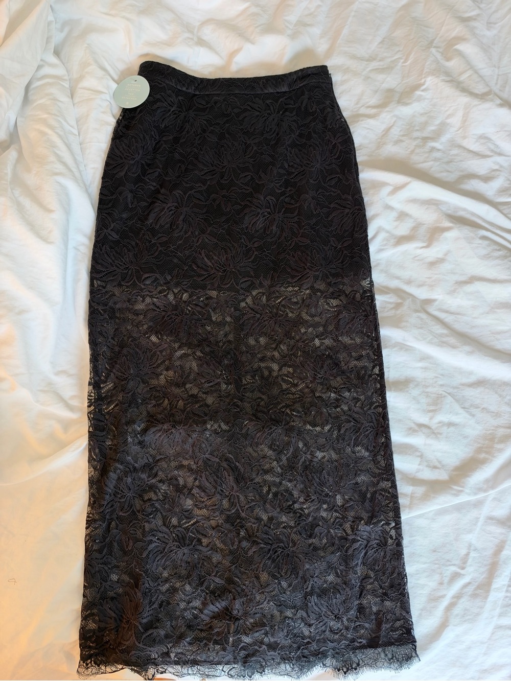 Hill House Black Lace Olympia Maxi Skirt